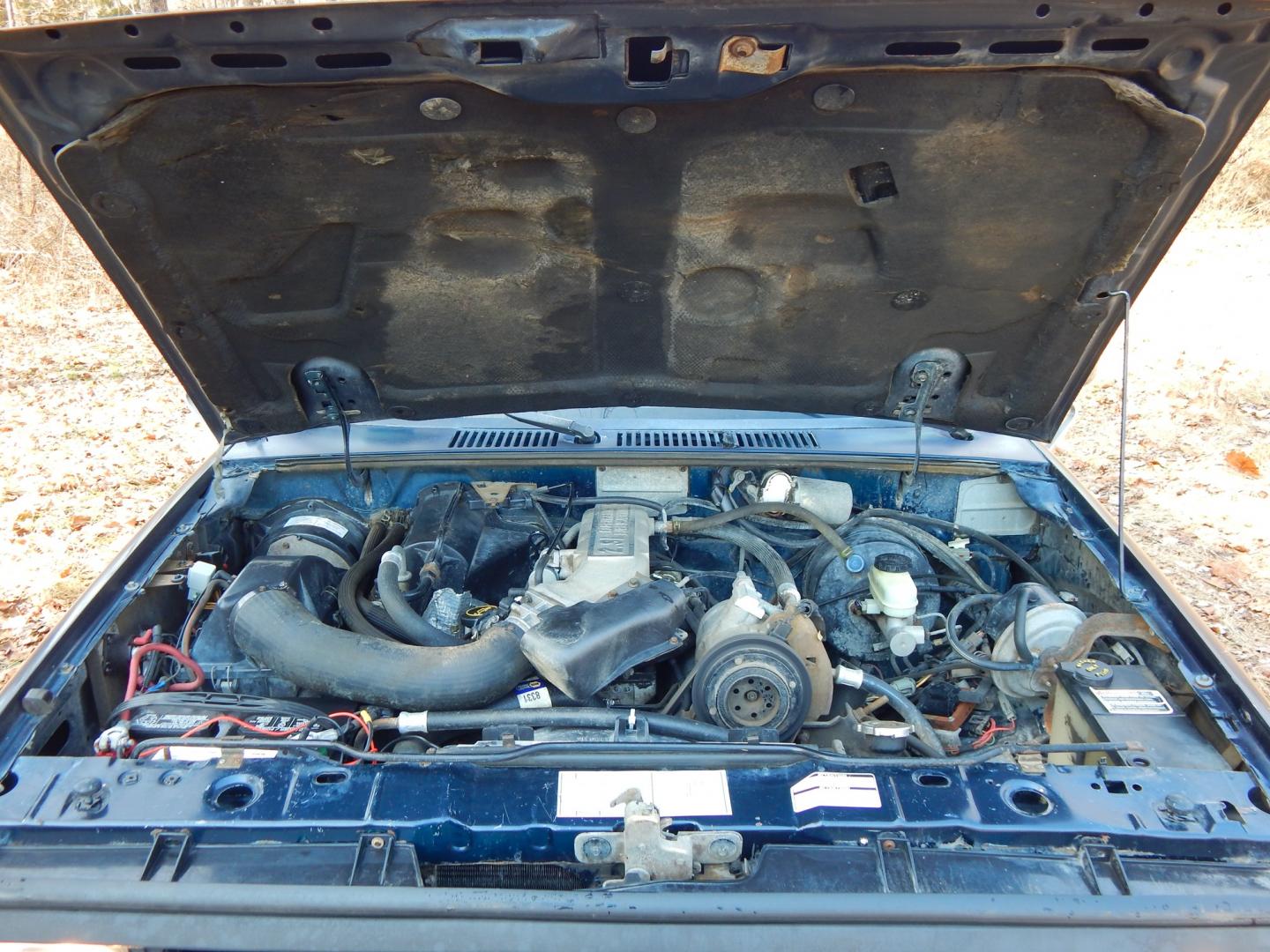 1988 Blue /Tan Ford Bronco II 4WD (1FMCU14T6JU) with an 2.9L V6 OHV 12V engine, 4-Speed Automatic Overdrive transmission, located at 6528 Lower York Road, New Hope, PA, 18938, (215) 862-9555, 40.358707, -74.977882 - Here we have a 1988 Ford Bronco 2 with a 2.9L V6 putting power to a 4x4 automatic transmission. Options include: tan cloth interior, heat/AC, XD Vision radio, power windows, cruise control, tilt steering wheel, front/rear defrost windows, spare tire cover, 15 inch alloy wheels with 4 Solarus AP tire - Photo#33